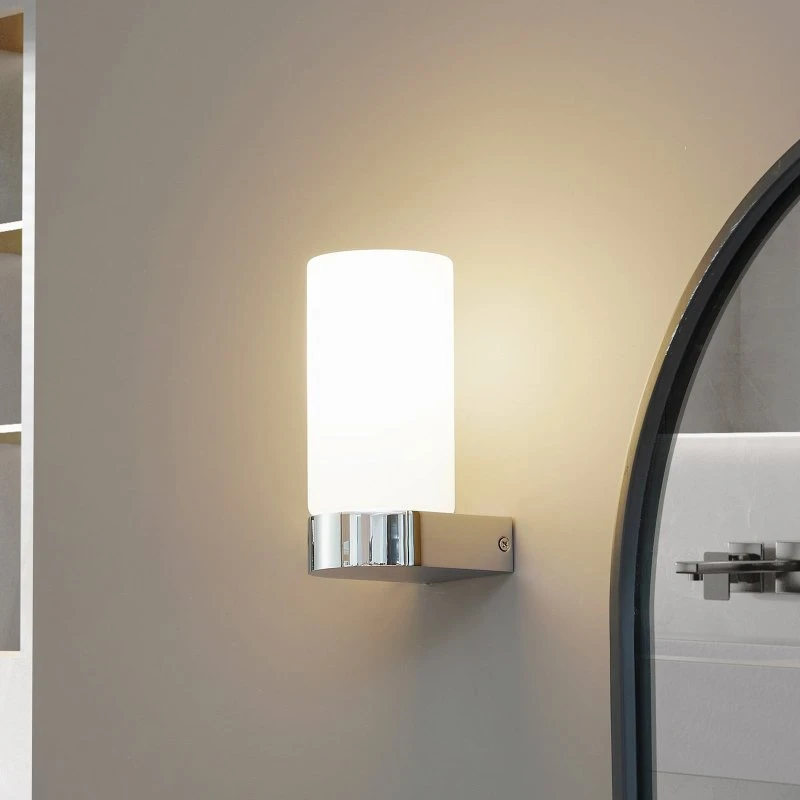 Lucande Basolo Lampa Ścienna H17,2 IP44 Chrom