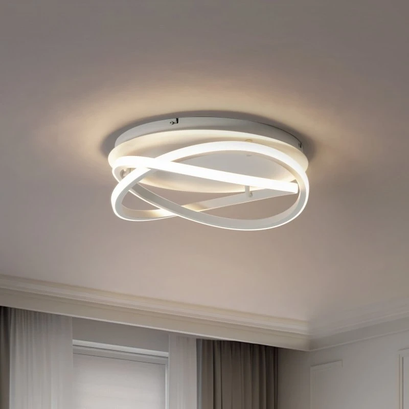 Lucande Aldric LED Lampa Sufitowa Ø45 Biała