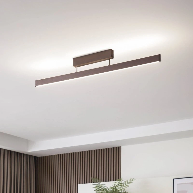 Lucande Smart LED Mylosh Lampa Sufitowa Coffee, Tuya, CCT