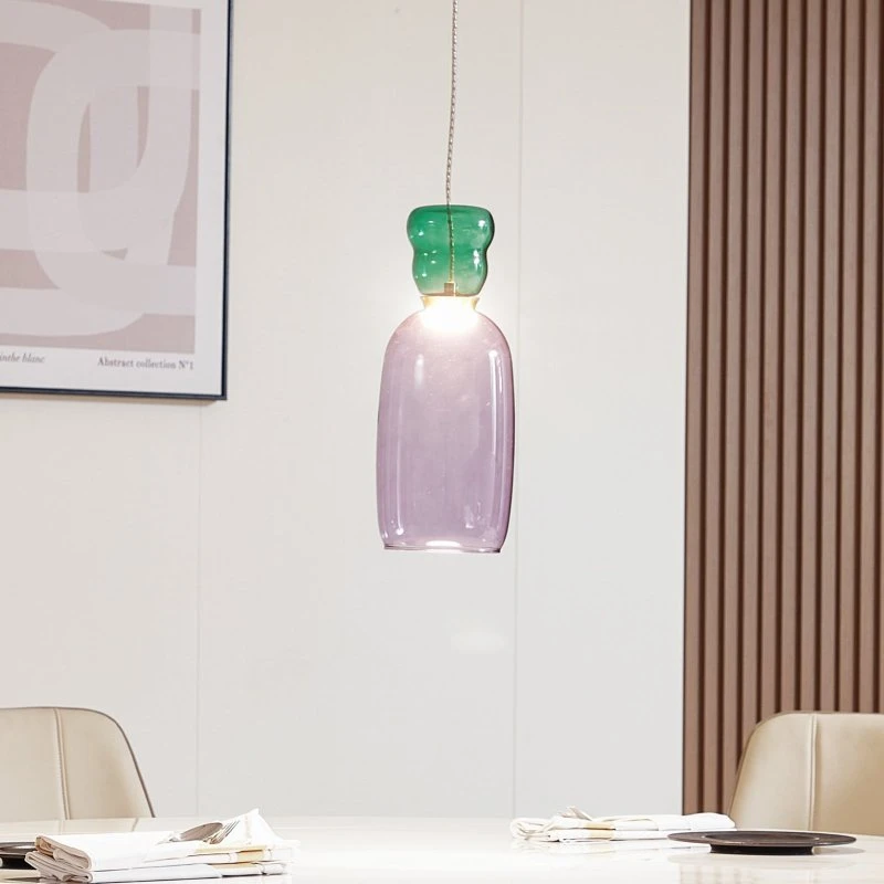 Lucande Fay LED Lampa Wisząca Purple/Green Ø 15 cm