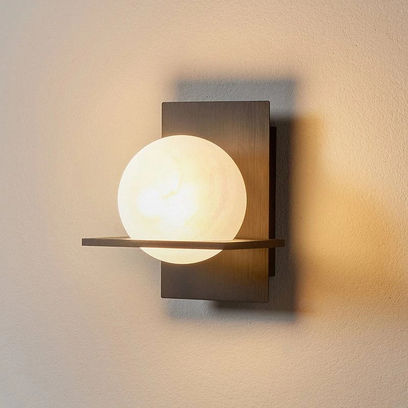 Lucande Kulka 1 Lampa Ścienna Opalizująca/Czarna