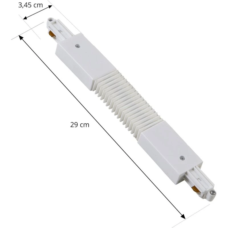 Lindby Linaro Track Flex Connector Biały - Złącze Elastyczne