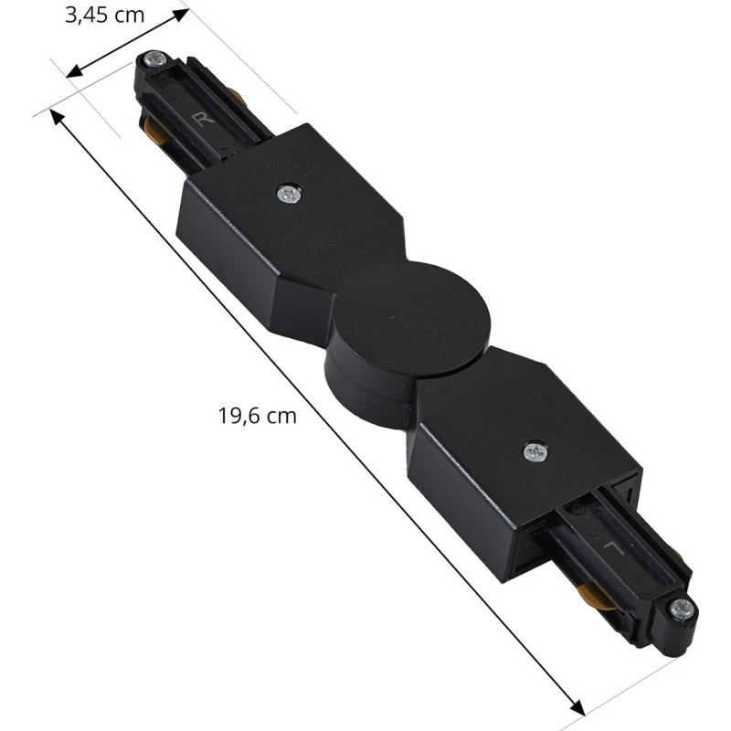 Lindby Linaro Track Connector Regulowany Czarny