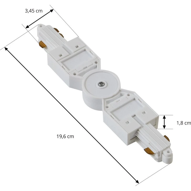 Lindby Linaro Track Connector Regulowany Biały