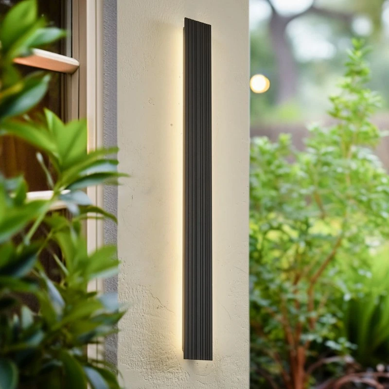 Lucande Melira Kinkiet zewnętrzny LED, 100 cm, antracyt