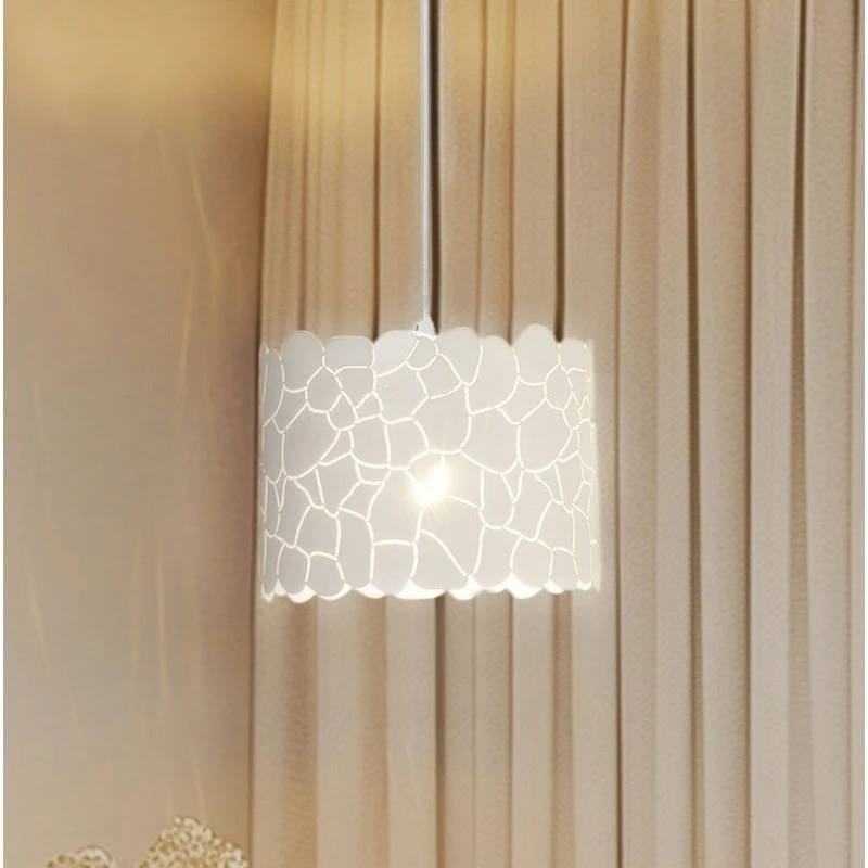 Lindby Aralena Lampa Wisząca Biała, Metal, Ø 26 cm