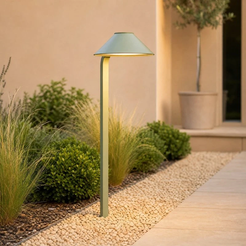 Lampa ogrodowa LED Lindby Capelo, jasnozielona, 78 cm, IP65