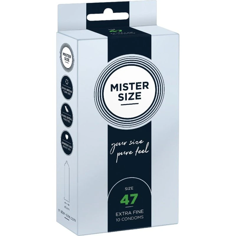 Mister Size prezerwatywy 47mm, 10 sztuk