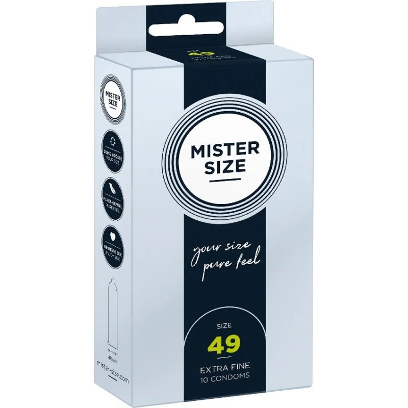 Mister Size Condoms prezerwatywy 49mm 10 sztuk