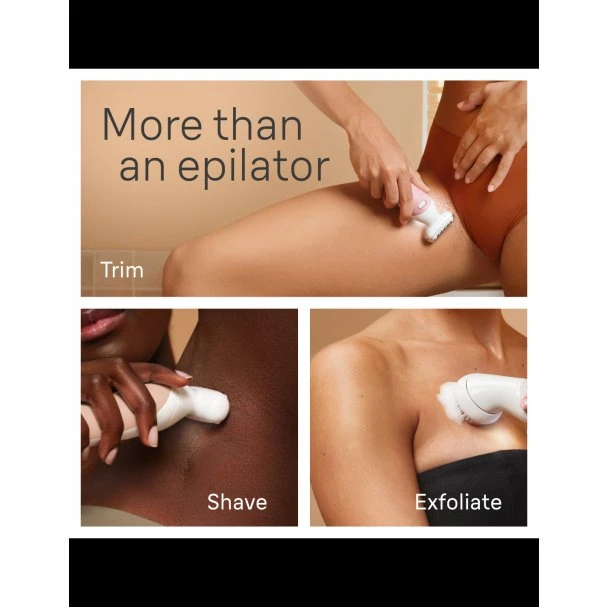 Braun Silk-épil 9 Flex 9-360 3D, 40 pęset, biały/różowy