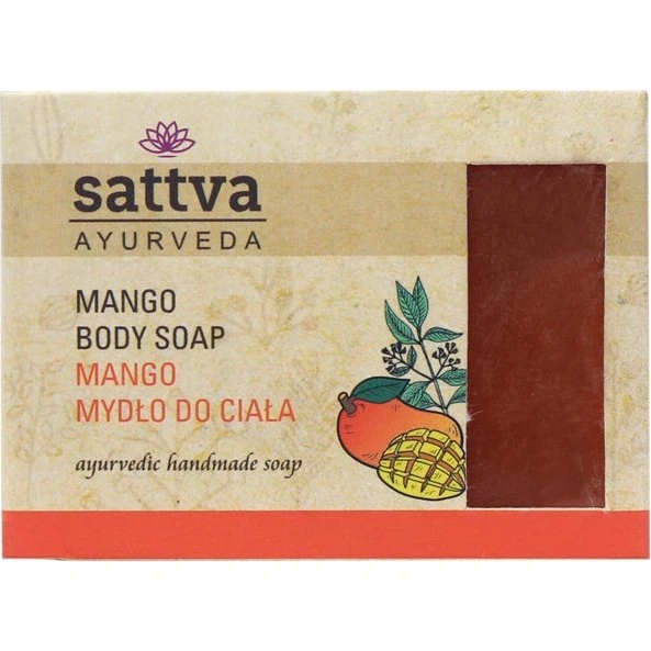 Sattva Body Soap Mango 125g - Naturalne mydło glicerynowe