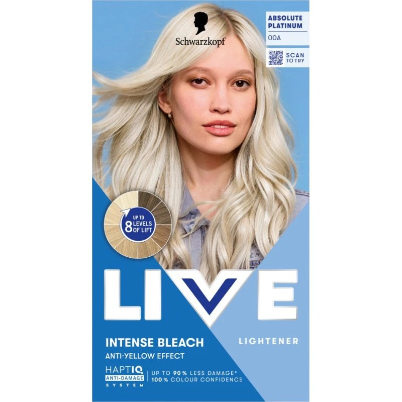 Schwarzkopf Live Intense Bleach 00A Absolute Platinum