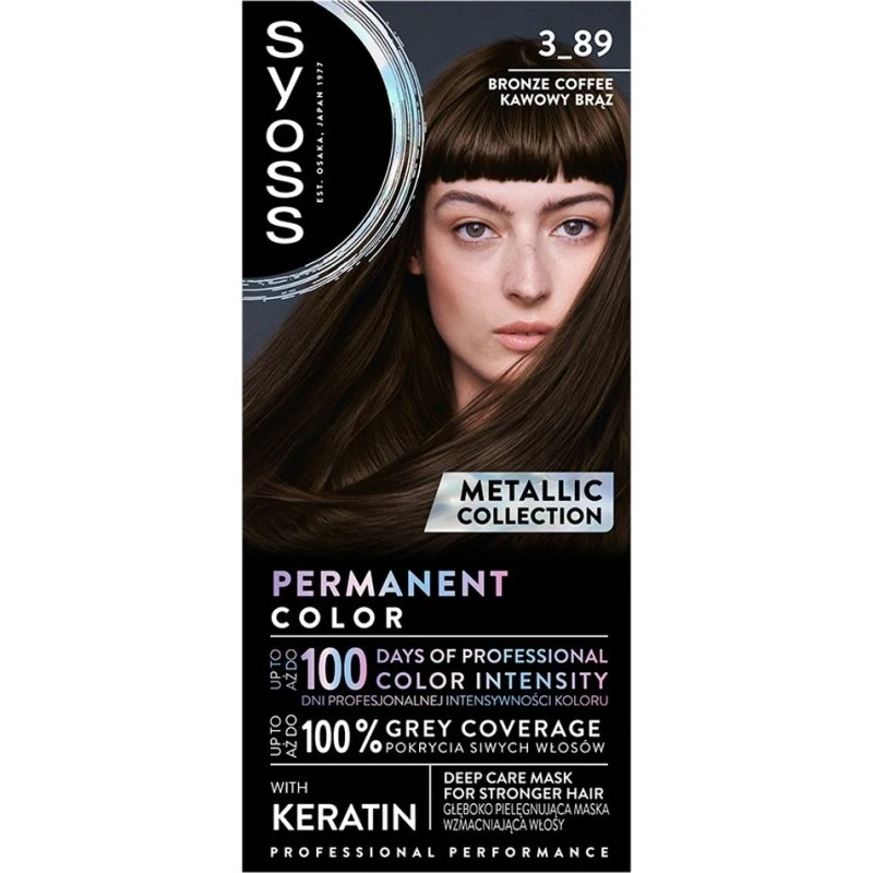 Syoss Permanent Color Metallic Collection 9-53 Srebrzysty Blond