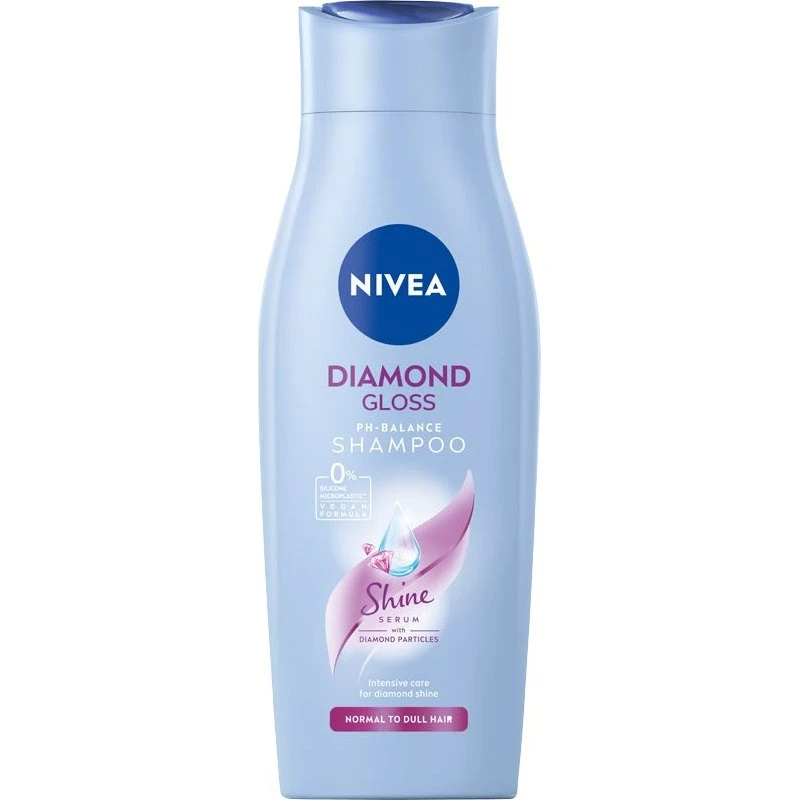 Nivea Diamond Gloss łagodny szampon do włosów, 400ml