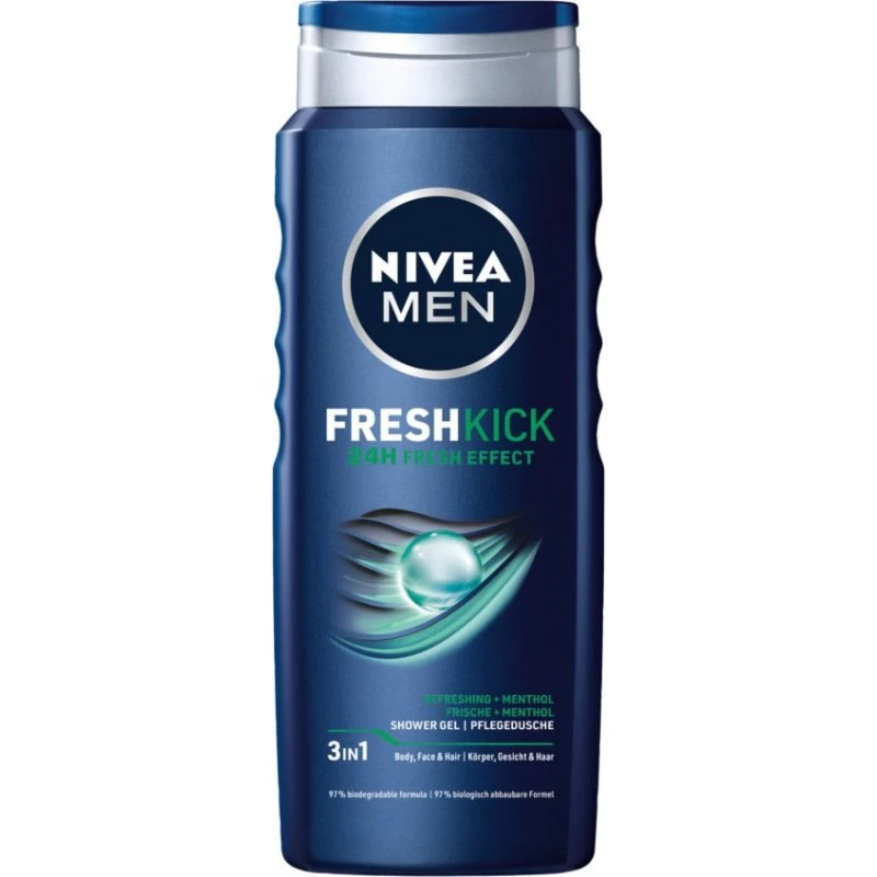 Nivea Men Fresh Kick 3w1 żel pod prysznic 500ml