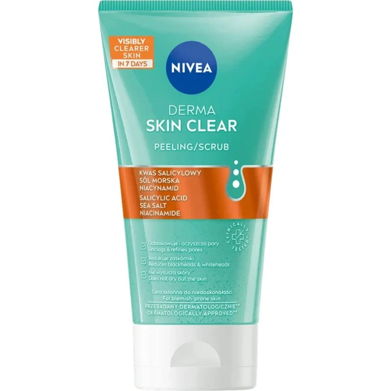 Nivea Derma Skin Clear peeling przeciw niedoskonałościom 150ml