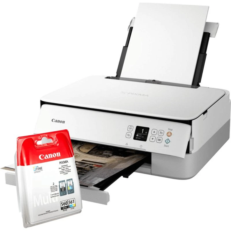 Canon Pixma TS5351A biała drukarka 3w1 WiFi