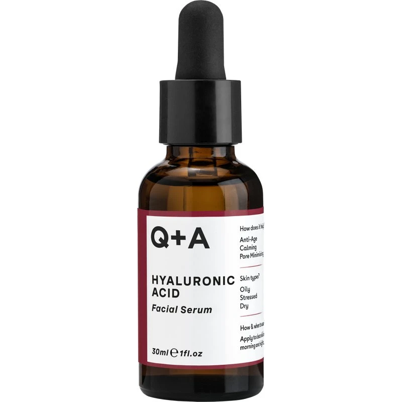 Q+A Hyaluronic Acid Facial Serum, 30ml