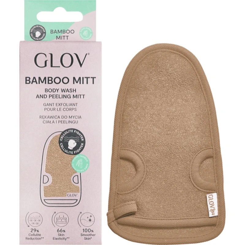GLOV Bambusowa rękawica do mycia i peelingu ciała, Beige