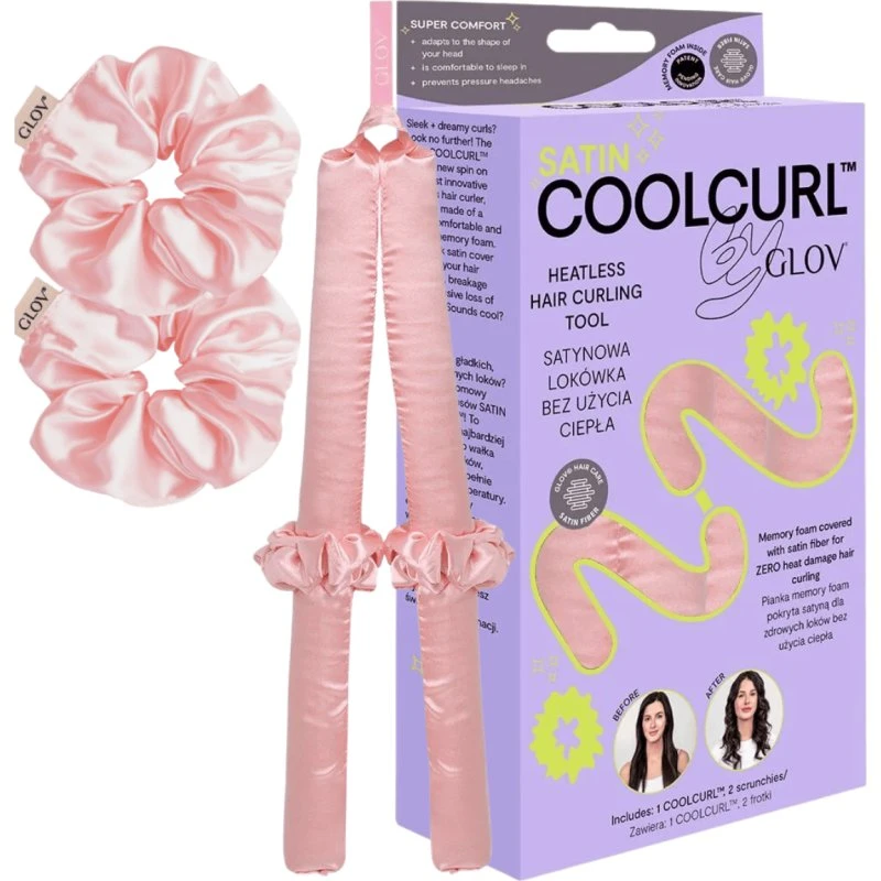 GLOV Coolcurl PINK - zestaw do kręcenia włosów bez ciepła