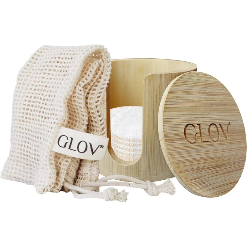 GLOV Bambooleo Set White - Zestaw 7 padów bambusowych z organizerem