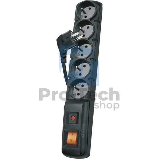 EMOS F5 Listwa przeciwprzepięciowa 5 gniazd 1,5m czarna