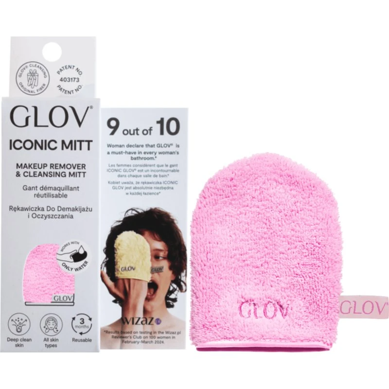 GLOV Iconic Mitt Cozy Rosie - Rękawiczka do demakijażu różowa