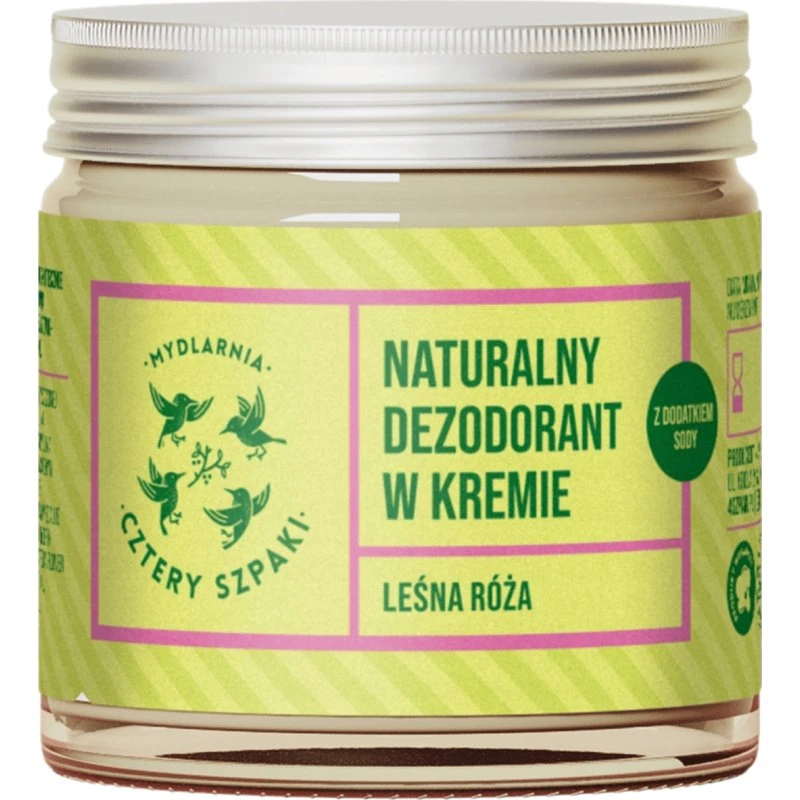 Cztery Szpaki Leśna Róża Naturalny dezodorant w kremie, 60 ml