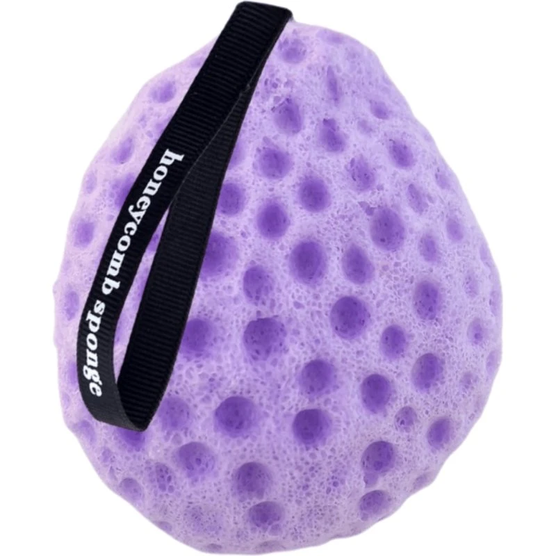 ECARLA Gąbka do mycia ciała plaster miodu, fioletowa, 1 szt.