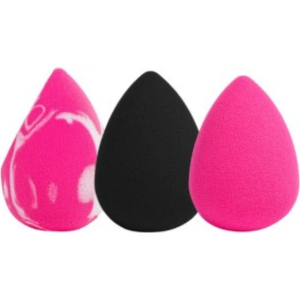 IBRA Makeup Blender Sponge Mix Trio - Zestaw 3 gąbek do makijażu