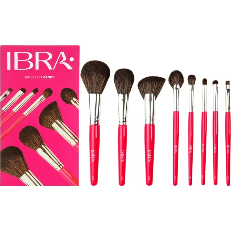 IBRA Makeup Zestaw pędzli do makijażu Candy 8 sztuk