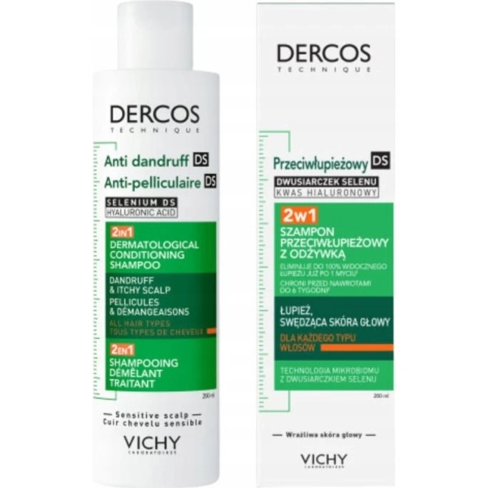 Vichy Dercos Anti-Dandruff 2-in-1 Shampoo + Conditioner 200 ml
