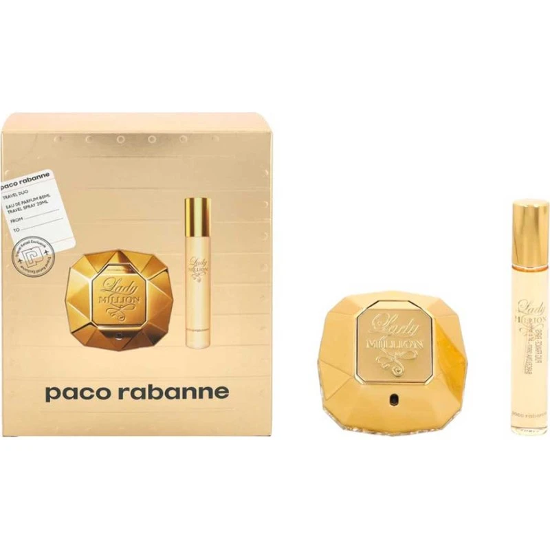 Paco Rabanne Lady Million zestaw: woda perfumowana 80 ml + 20 ml