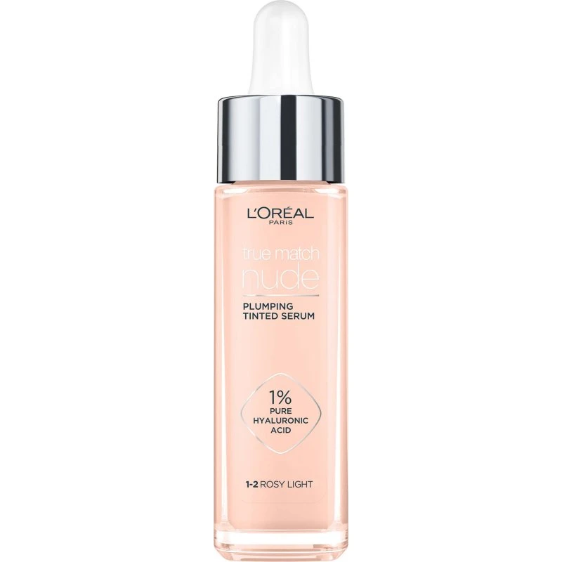 L'Oréal Paris True Match Nude Plumping Tinted Serum 1-2 Rosy Light