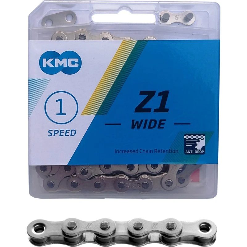 KMC Z1 Wide Łańcuch 1/2" x 1/8", 112 ogniw, srebrny