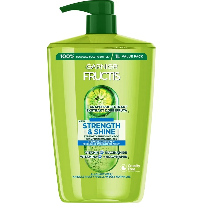 Garnier Fructis Strength & Shine Shampoo 1000 ml