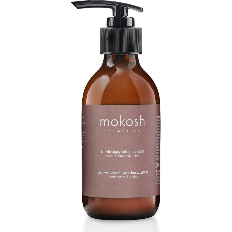 Mokosh Nawilżający lotion do ciała Drzewo Sandałowe z bursztynem, 200ml