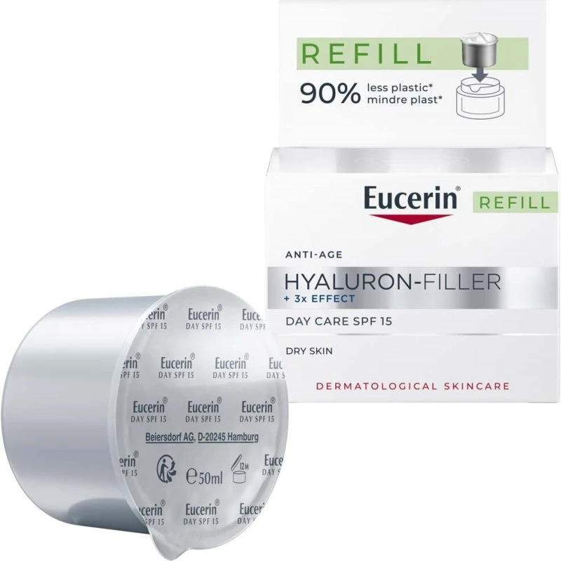 Eucerin Hyaluron-Filler +3x Effect Day SPF15 Refill 50 ml