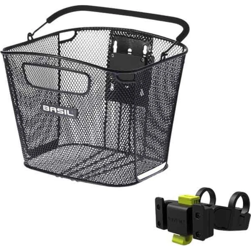 Basil Bold Front KF – Kosz na kierownicę stalowy czarny