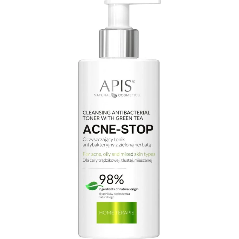 APIS Acne-Stop Tonik Oczyszczający z Zieloną Herbatą 300ml