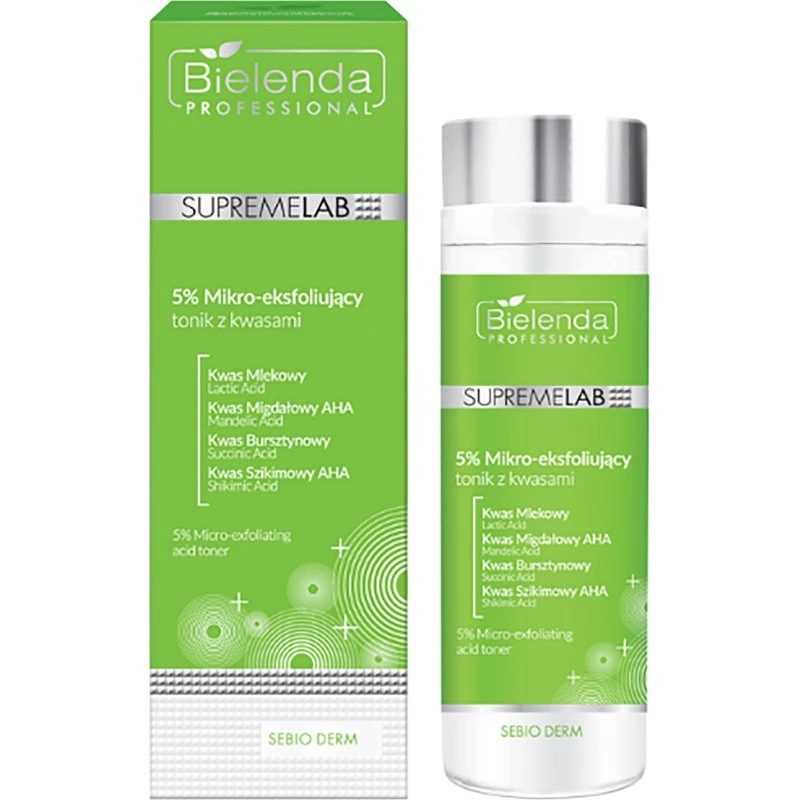 Bielenda Professional SUPREMELAB SEBIO DERM Tonik 5% Kwasów 200 ml