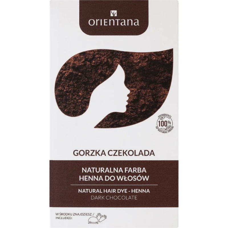 ORIENTANA Bio Henna Gorzka Czekolada, 100g