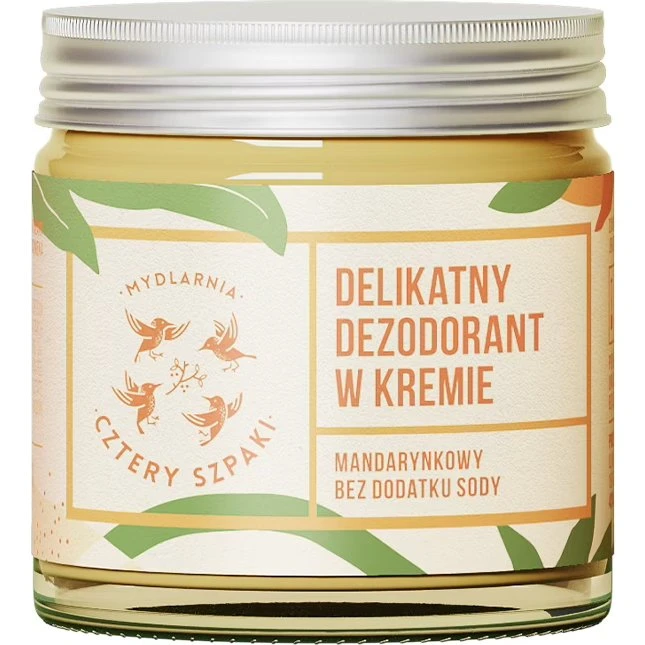 CZTERY SZPAKI Delikatny dezodorant w kremie mandarynkowy 60ml