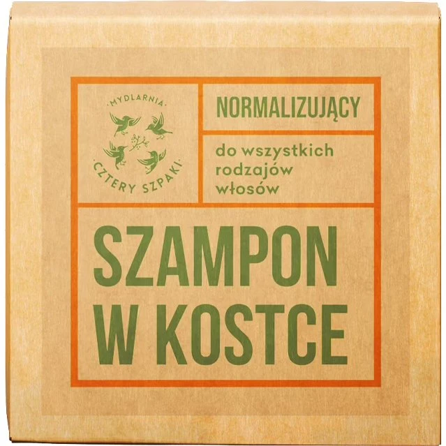 Cztery Szpaki Szampon normalizujący w kostce Rozmaryn i Mandarynka 75g