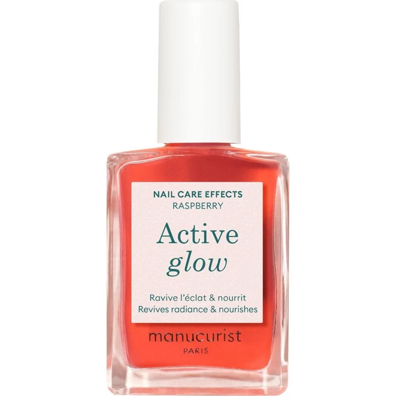 Manucurist Active Glow™ Raspberry - Odżywka do paznokci