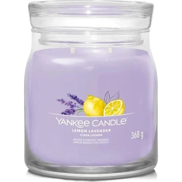 Yankee Candle Świeca Zapachowa Lemon Lavender Signature 368g