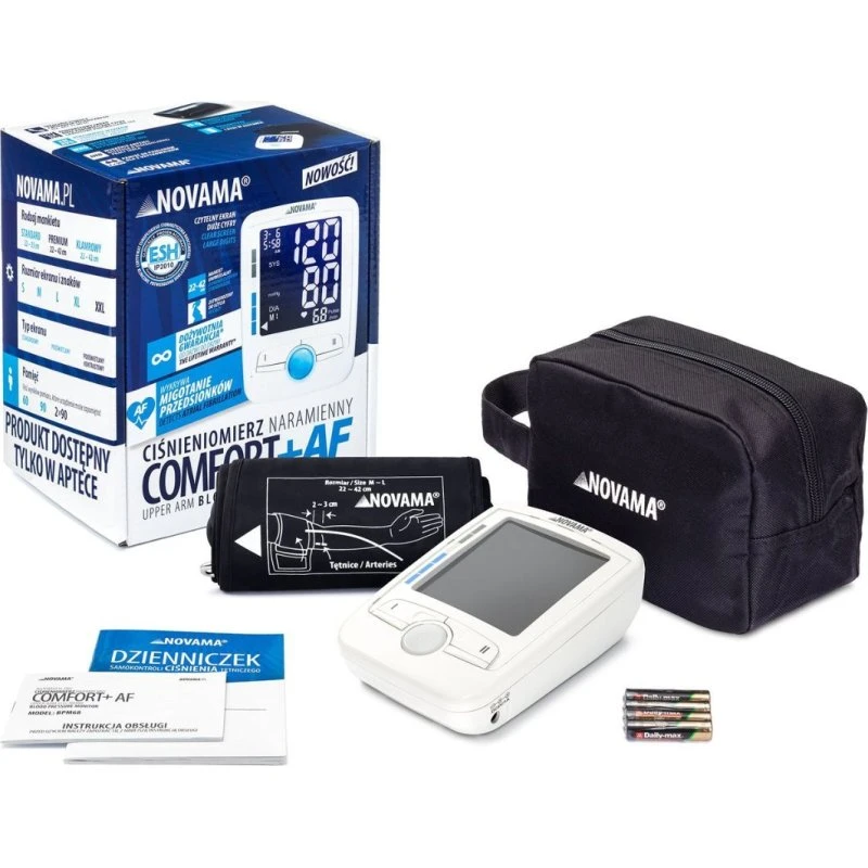 Novama Comfort+ AF Ciśnieniomierz naramienny z wykrywaniem AF
