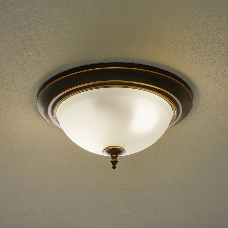 Lampa sufitowa Westinghouse Harwell, brązowa