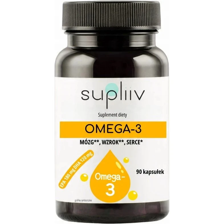 SUPLIIV Omega-3 1000mg, 90 kapsułek