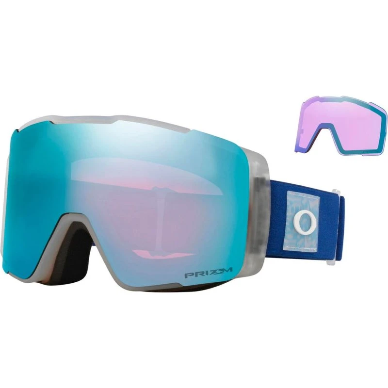 Oakley Line Miner Pro M Crystal Blue – soczewki Sapphire & Iced